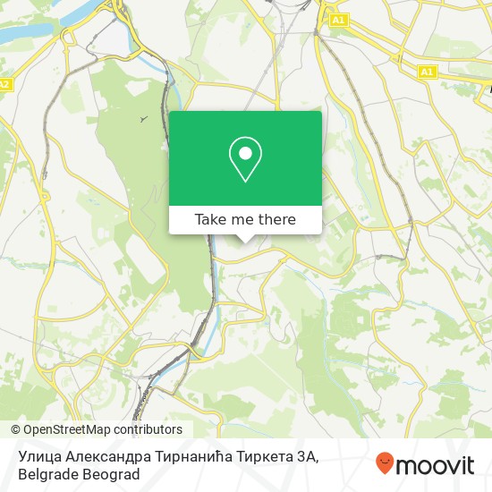 Улица Александра Тирнанића Тиркета 3А map