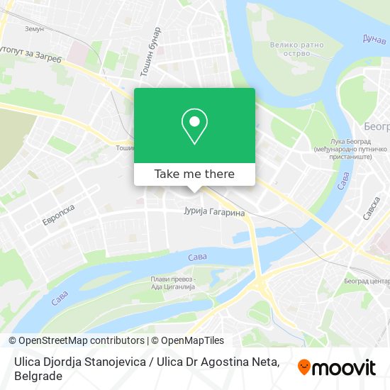 Ulica Djordja Stanojevica / Ulica Dr Agostina Neta map