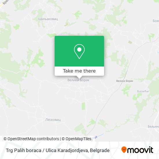 Trg Palih boraca / Ulica Karadjordjeva map