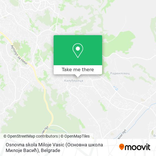 Osnovna skola Miloje Vasic (Основна школа Милоје Васић) map