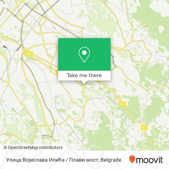 Улица Војислава Илића / Плави мост map