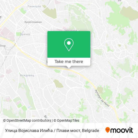 Улица Војислава Илића / Плави мост map