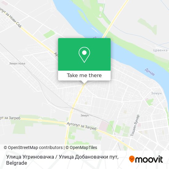 Улица Угриновачка / Улица Добановачки пут map