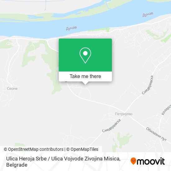 Ulica Heroja Srbe / Ulica Vojvode Zivojina Misica map