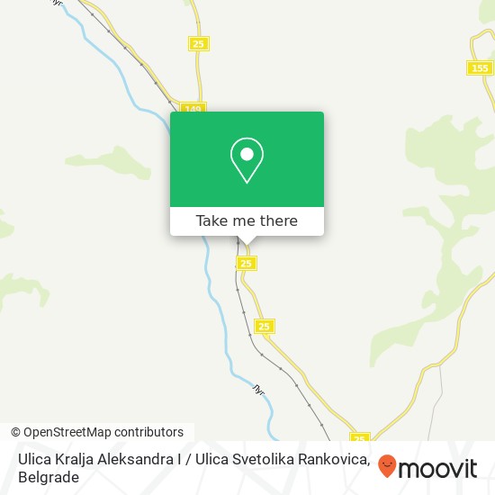 Ulica Kralja Aleksandra I / Ulica Svetolika Rankovica map