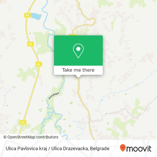 Ulica Pavlovica kraj / Ulica Drazevacka map