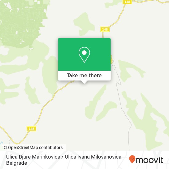 Ulica Djure Marinkovica / Ulica Ivana Milovanovica map