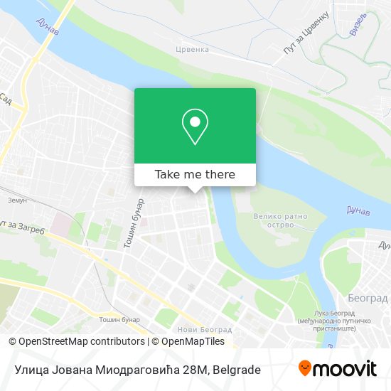 Улица Јована Миодраговића 28М map