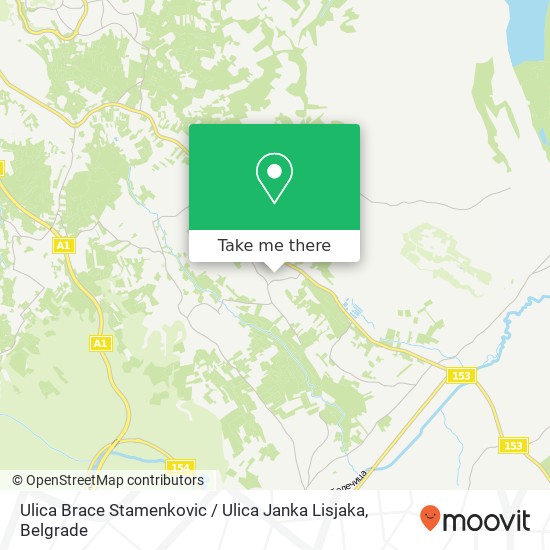 Ulica Brace Stamenkovic / Ulica Janka Lisjaka map