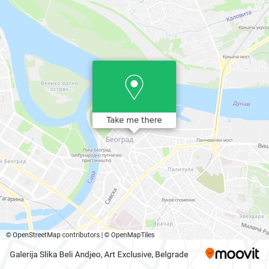 Galerija Slika Beli Andjeo, Art Exclusive map