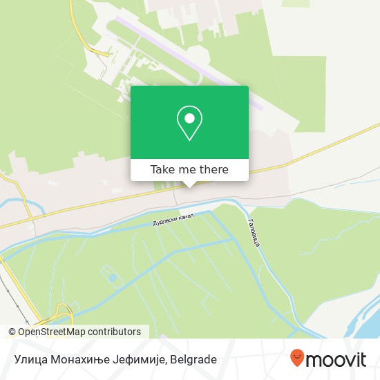 Улица Монахиње Јефимије map