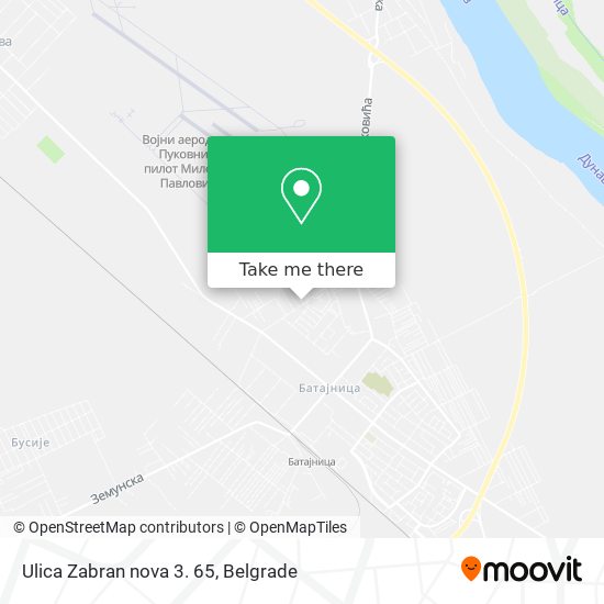 Ulica Zabran nova 3. 65 map