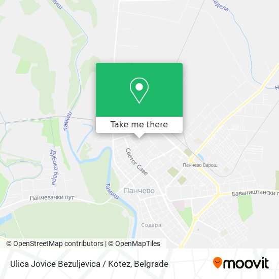 Ulica Jovice Bezuljevica / Kotez map