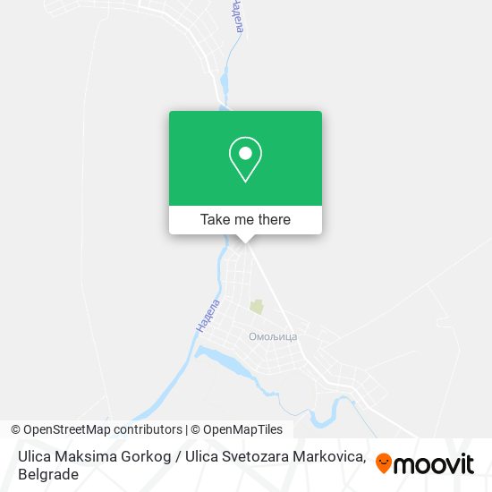 Ulica Maksima Gorkog / Ulica Svetozara Markovica map