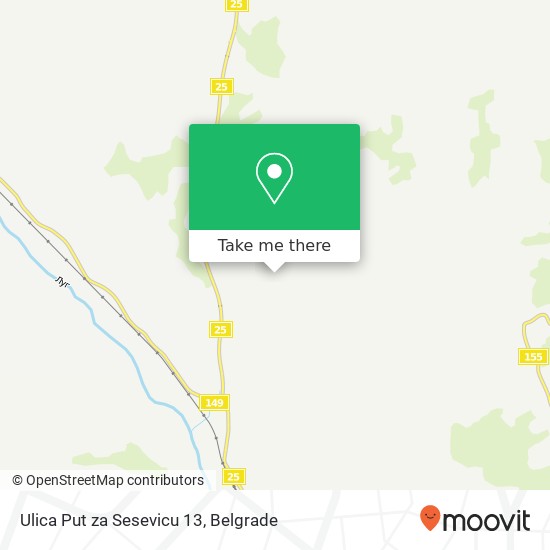 Ulica Put za Sesevicu 13 map