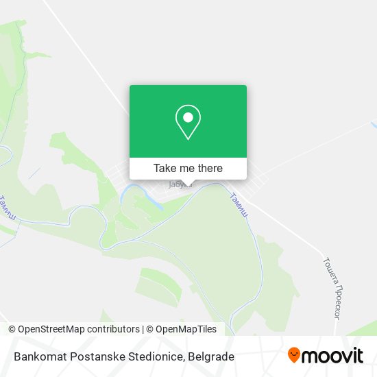 Bankomat Postanske Stedionice map