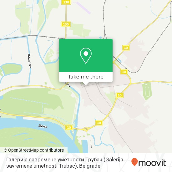 Галерија савремене уметности Трубач (Galerija savremene umetnosti Trubac) map