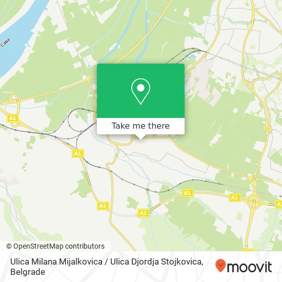 Ulica Milana Mijalkovica / Ulica Djordja Stojkovica map