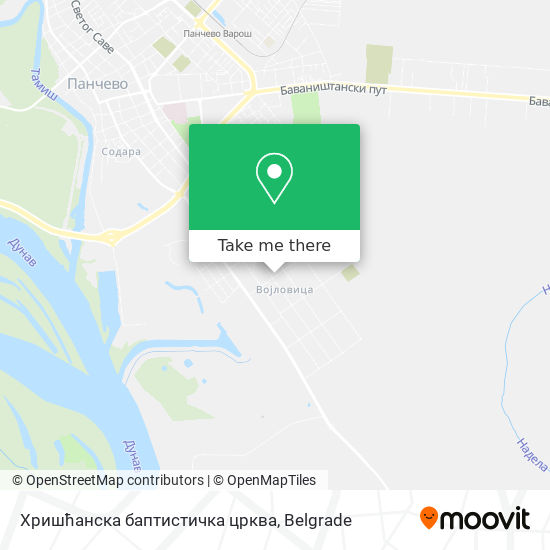 Хришћанска баптистичка црква map