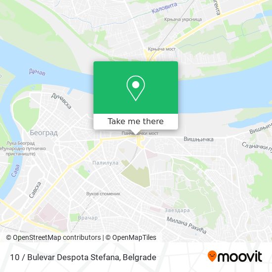 10 / Bulevar Despota Stefana map