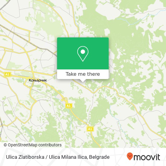 Ulica Zlatiborska / Ulica Milana Ilica map