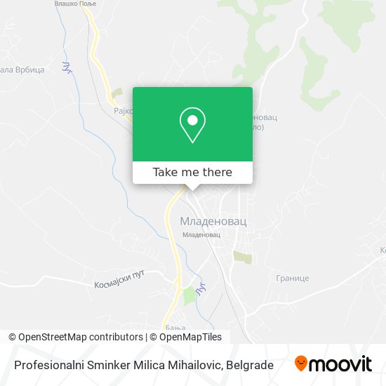 Profesionalni Sminker Milica Mihailovic map
