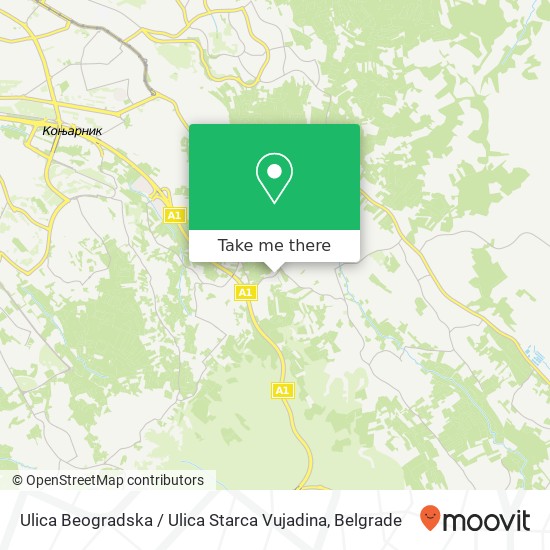 Ulica Beogradska / Ulica Starca Vujadina map