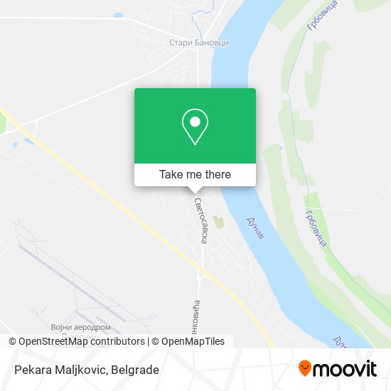 Pekara Maljkovic map