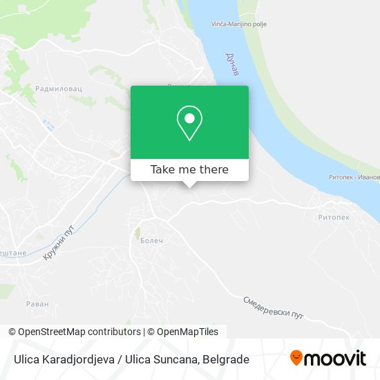 Ulica Karadjordjeva / Ulica Suncana map