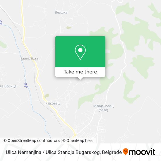 Ulica Nemanjina / Ulica Stanoja Bugarskog map