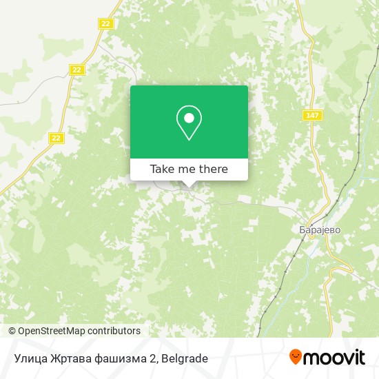 Улица Жртава фашизма 2 map