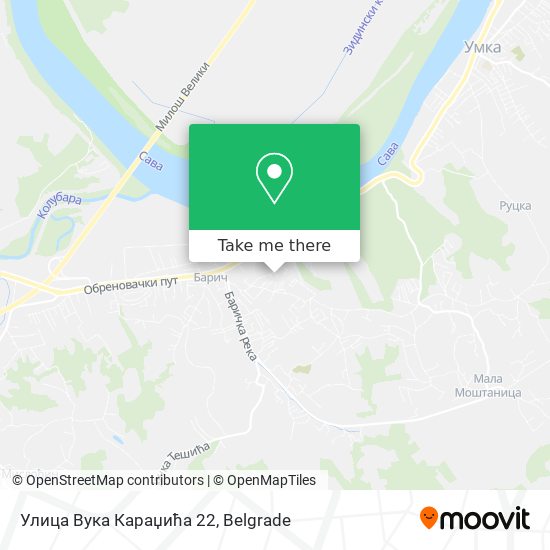 Улица Вука Караџића 22 map