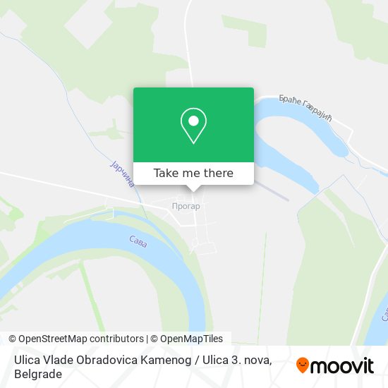 Ulica Vlade Obradovica Kamenog / Ulica 3. nova map