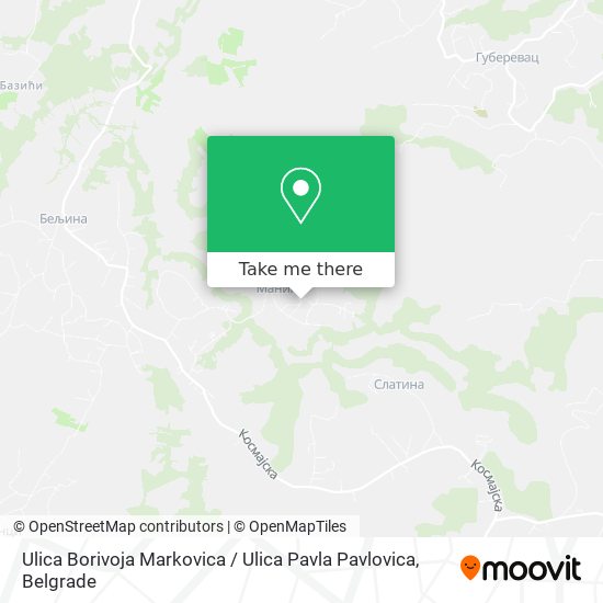 Ulica Borivoja Markovica / Ulica Pavla Pavlovica map