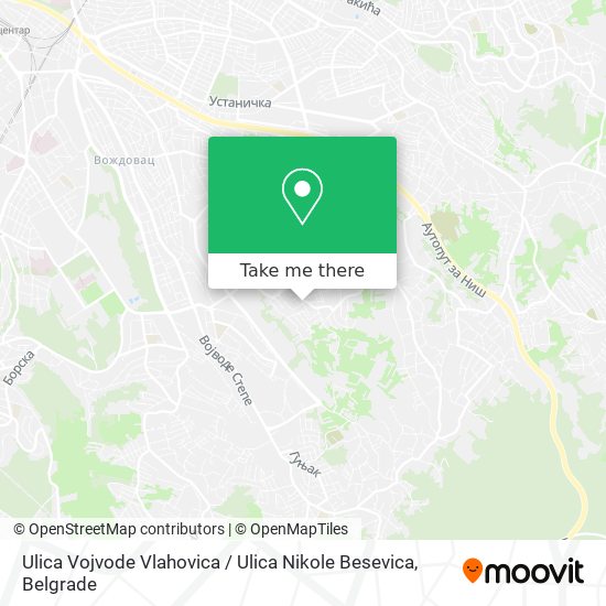 Ulica Vojvode Vlahovica / Ulica Nikole Besevica map