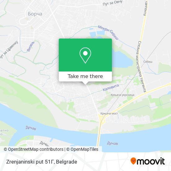 Zrenjaninski put 51Г map