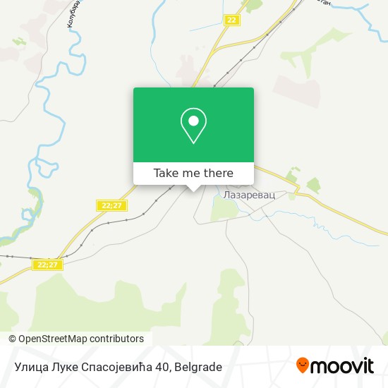 Улица Луке Спасојевића 40 map