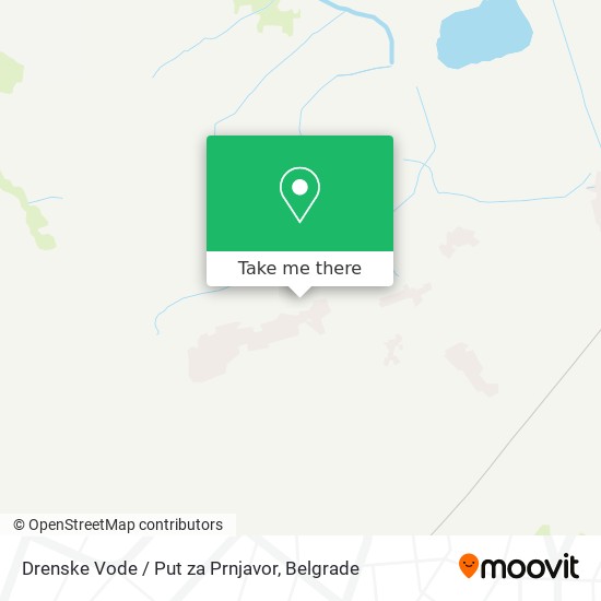 Drenske Vode / Put za Prnjavor map