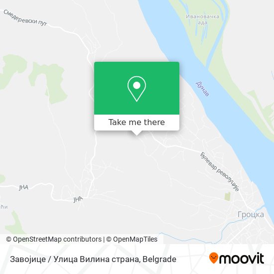 Завојице / Улица Вилина страна map