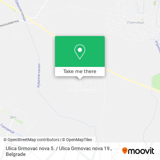 Ulica Grmovac nova 5. / Ulica Grmovac nova 19. map