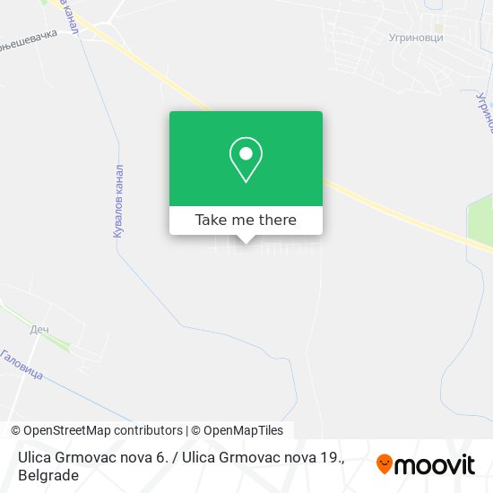 Ulica Grmovac nova 6. / Ulica Grmovac nova 19. map