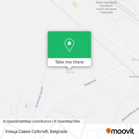 Улица Савке Суботић map