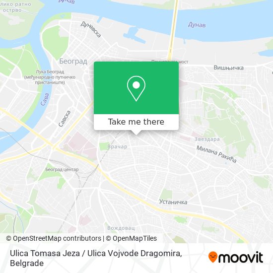 Ulica Tomasa Jeza / Ulica Vojvode Dragomira map
