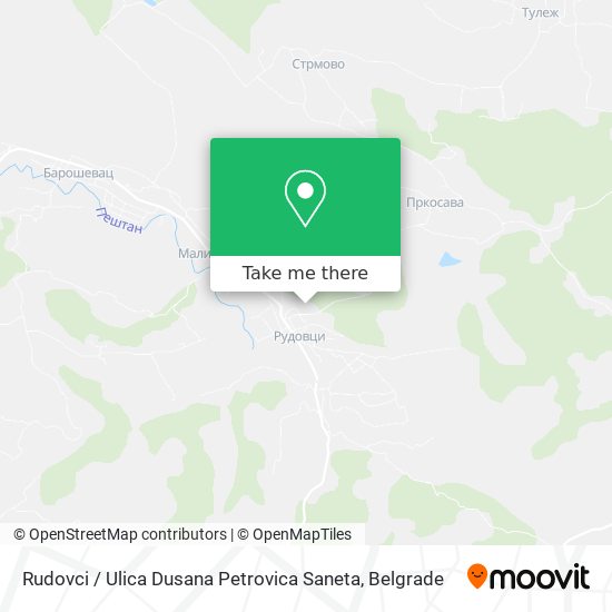 Rudovci / Ulica Dusana Petrovica Saneta map