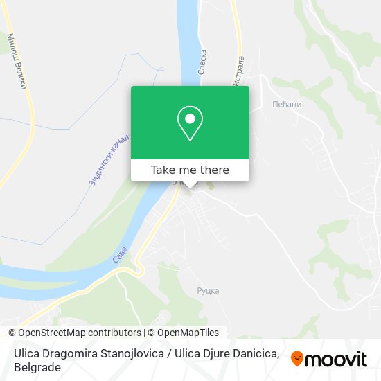 Ulica Dragomira Stanojlovica / Ulica Djure Danicica map