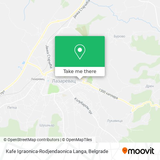 Kafe Igraonica-Rodjendaonica Langa map