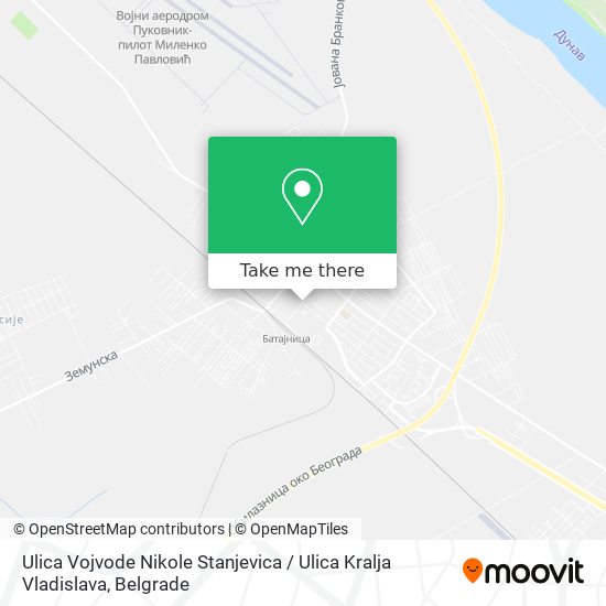 Ulica Vojvode Nikole Stanjevica / Ulica Kralja Vladislava map