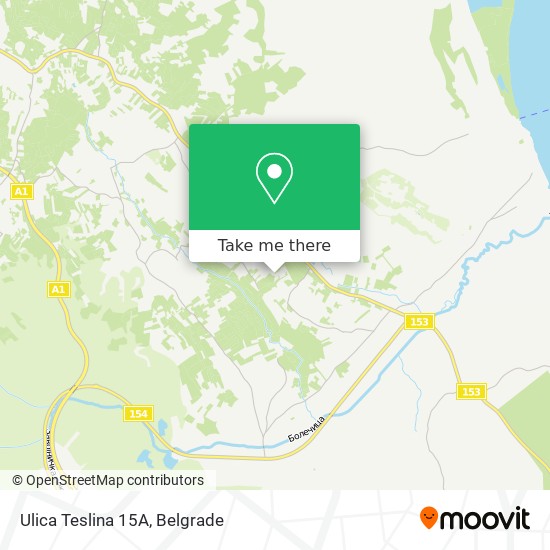 Ulica Teslina 15А map