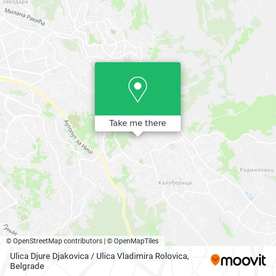 Ulica Djure Djakovica / Ulica Vladimira Rolovica map