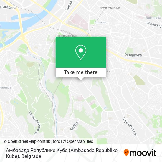 Амбасада Републике Кубе (Ambasada Republike Kube) map